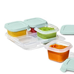 Silicone Baby Blocks Food Storage Containers (4 oz) - Opal - US 7290