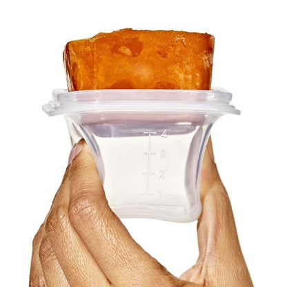 Silicone Baby Blocks Food Storage Containers (4 oz) - Opal - US 7290