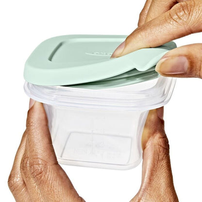 Silicone Baby Blocks Food Storage Containers (4 oz) - Opal - US 7290